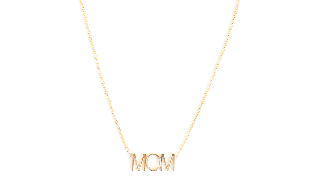 Gold Mom Necklace - Mom Jewelry