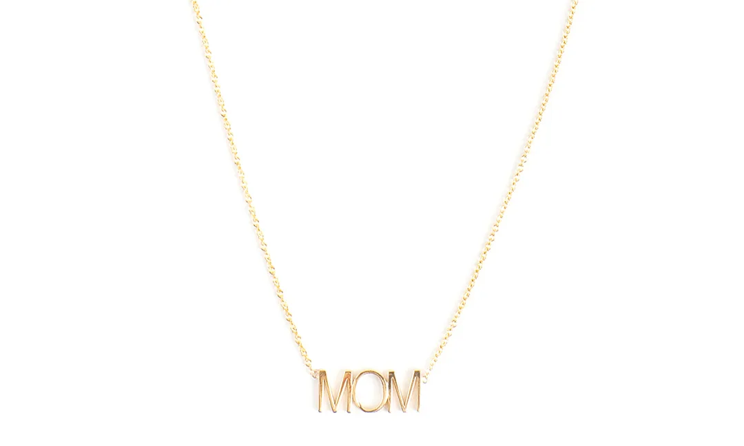 Gold Mom Necklace - Mom Jewelry