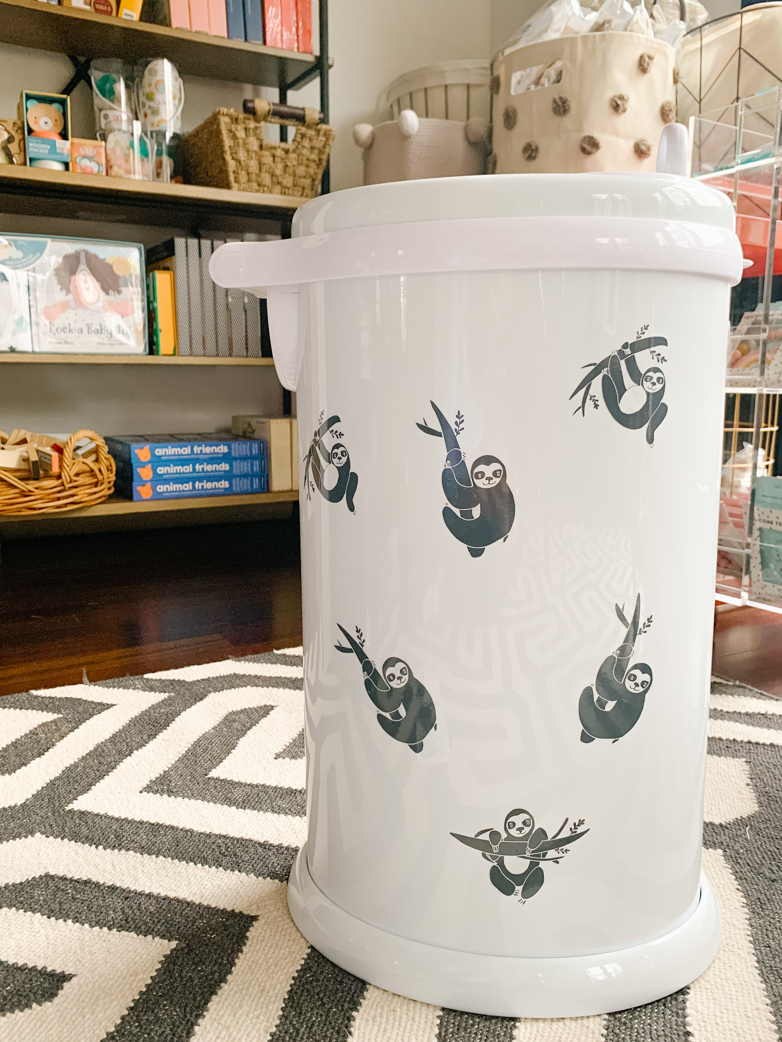 Project Nursery x Ubbi Diaper Pail Decals - Sloths