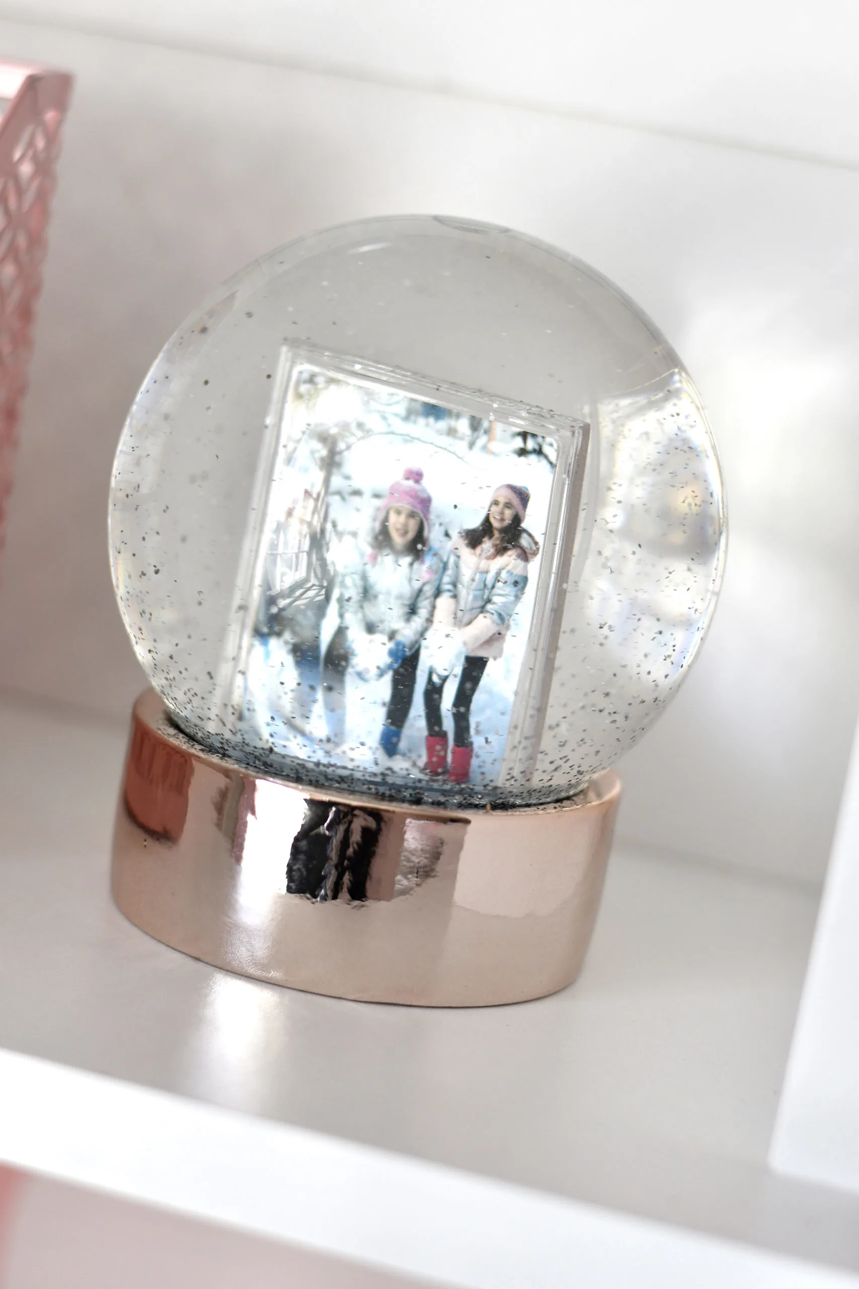 Glitter Snow Globes You Can Customize with Your Own Photos