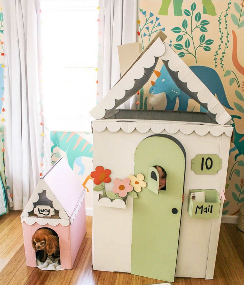 Cardboard Box Playhouse