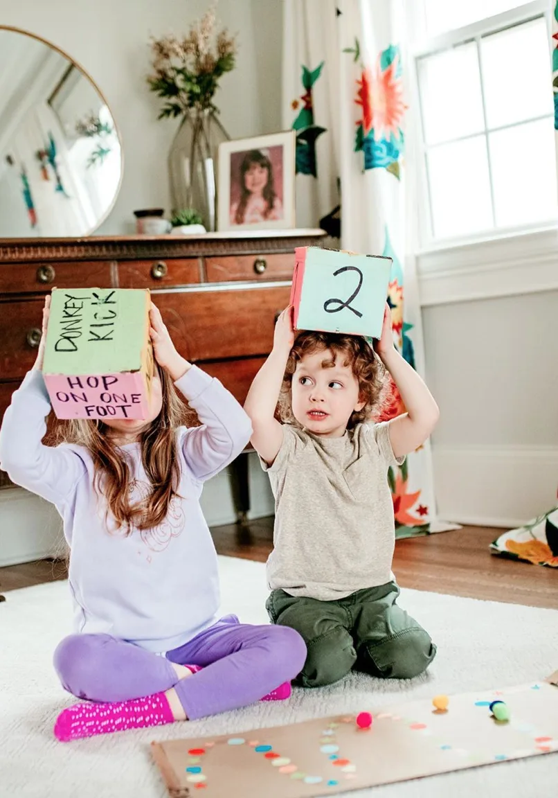 Game Made with Cardboard Boxes - creative ways to use a cardboard box