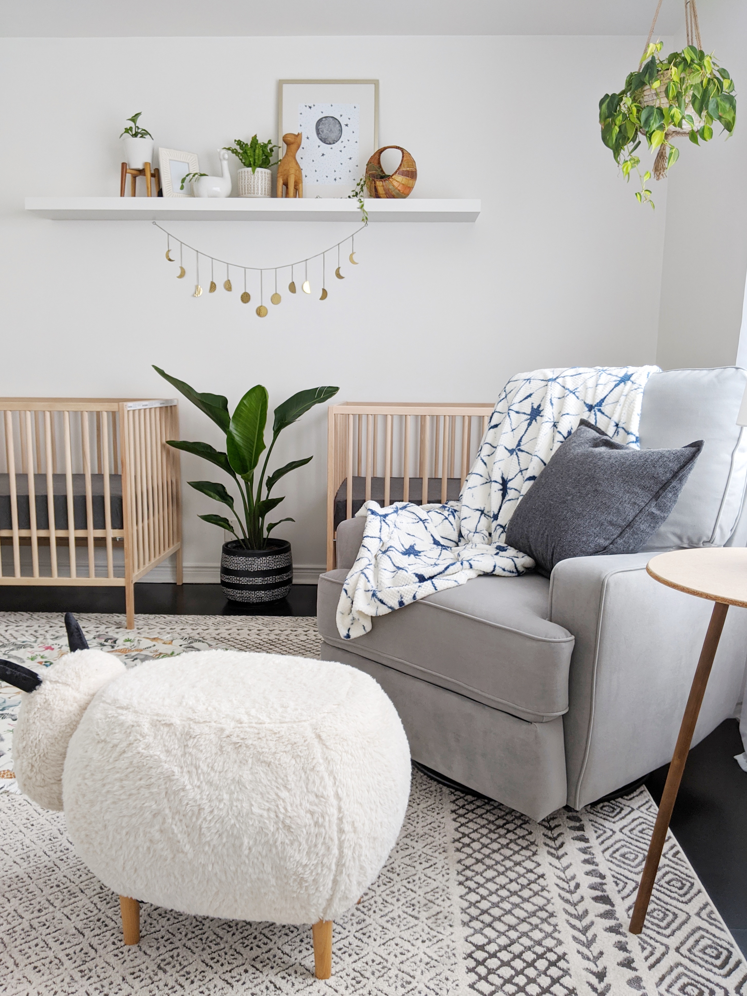 A Calm and Neutral Room for Two - Project Nursery