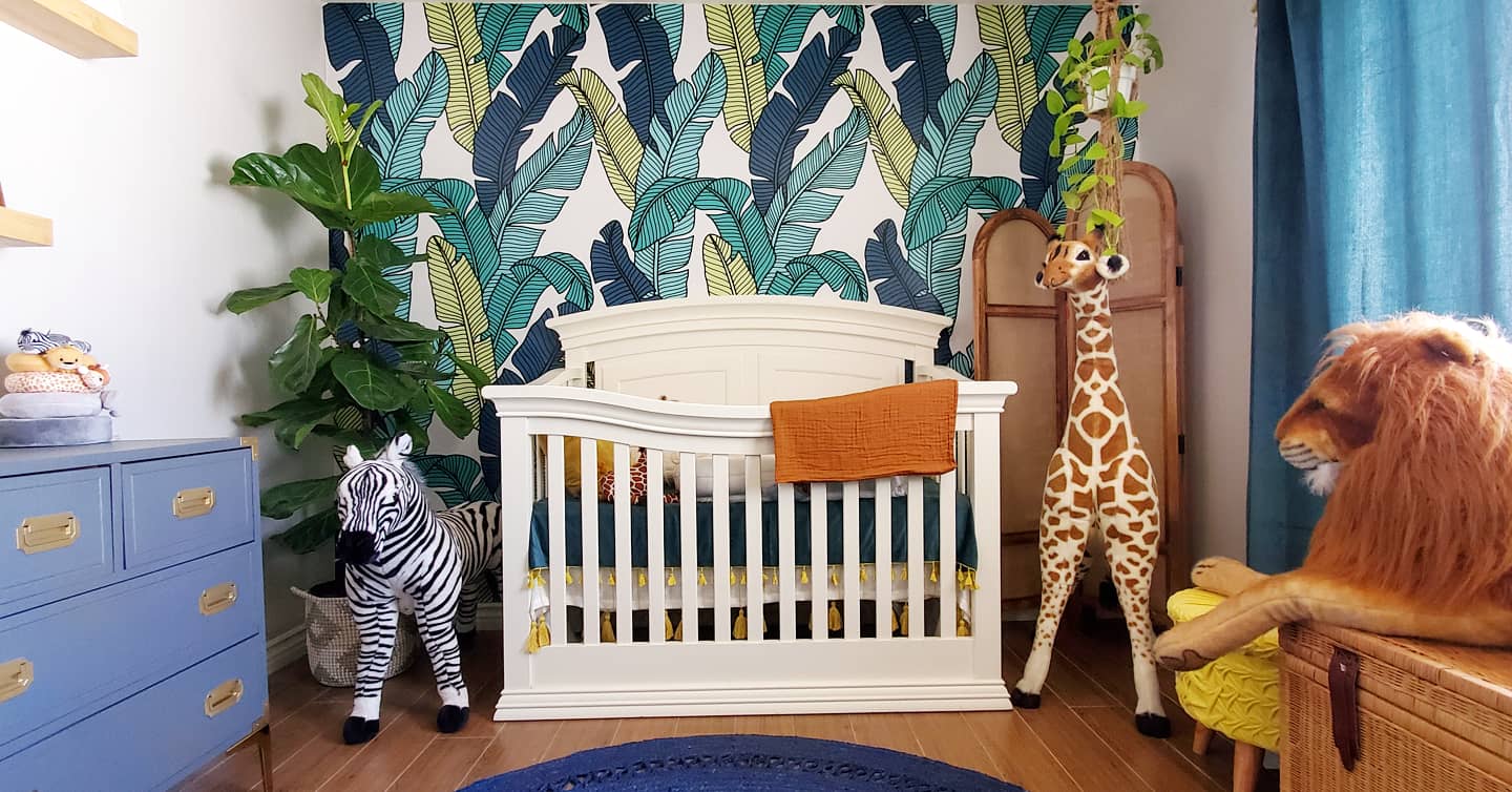 Modern Jungle Themed Nursery Project Nursery