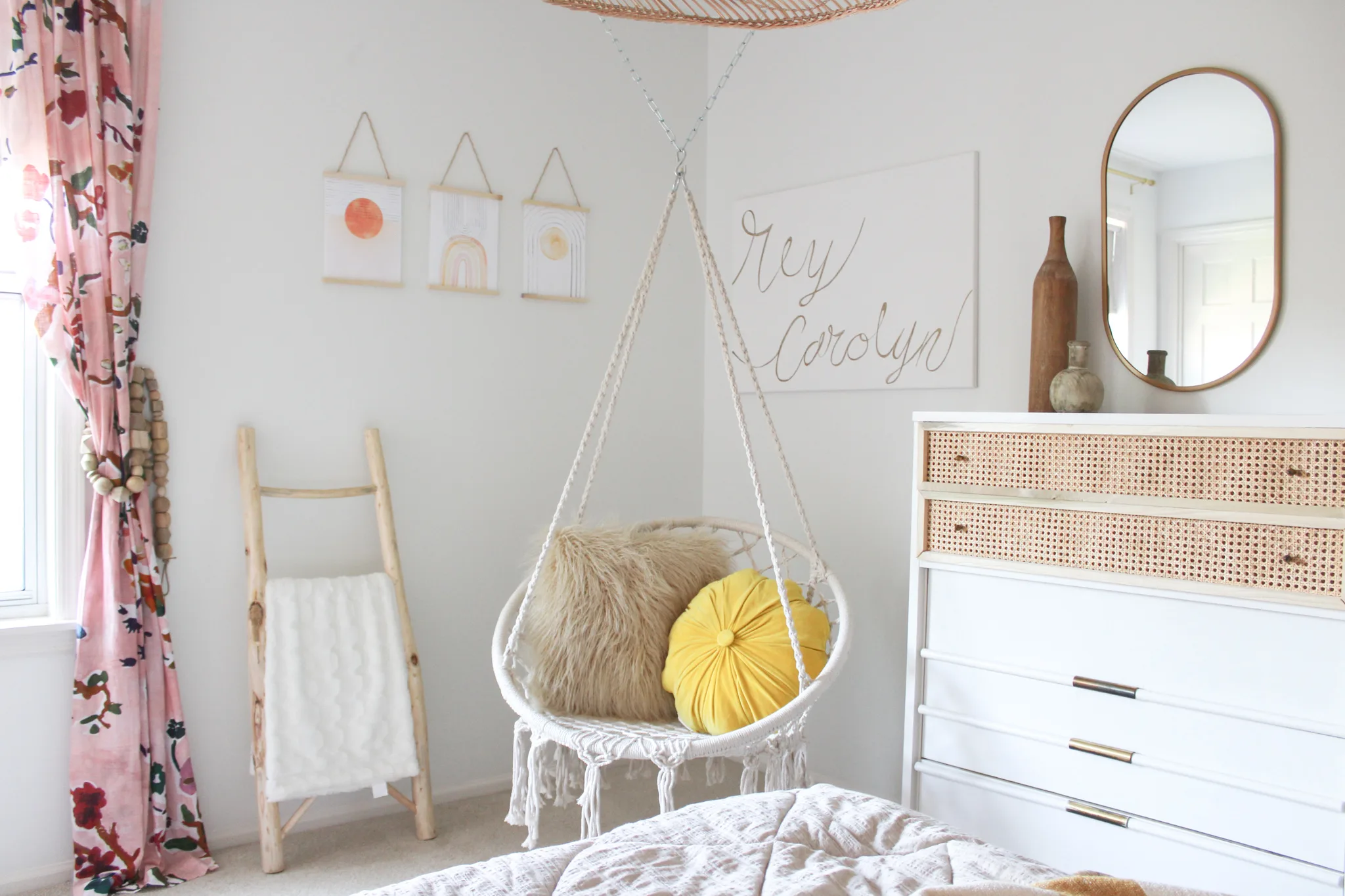 Girl's Room with Hanging Chair