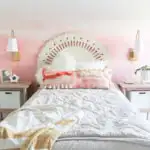 DIY Abstract Ombre Mural in Girl's Room