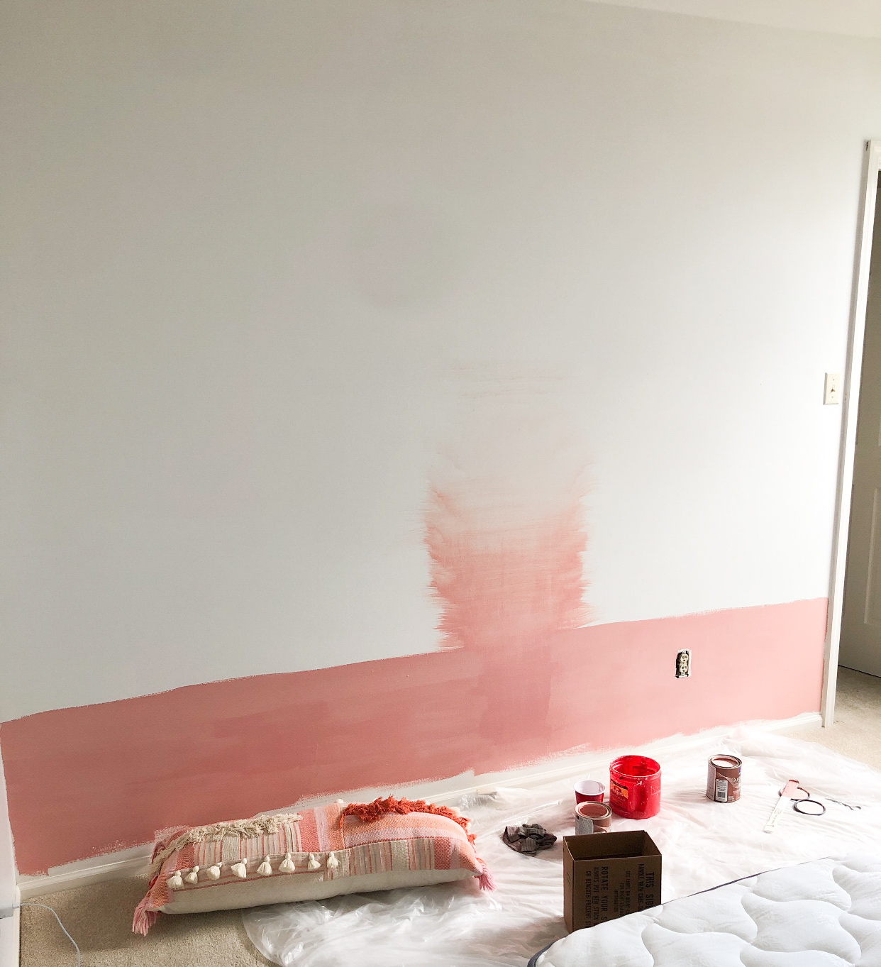 pink ombre walls