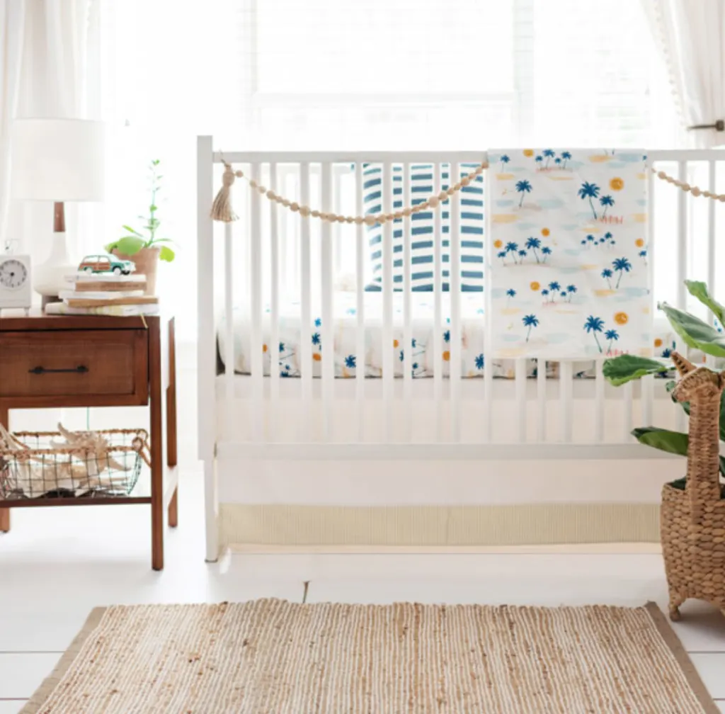 Beach shop crib bedding