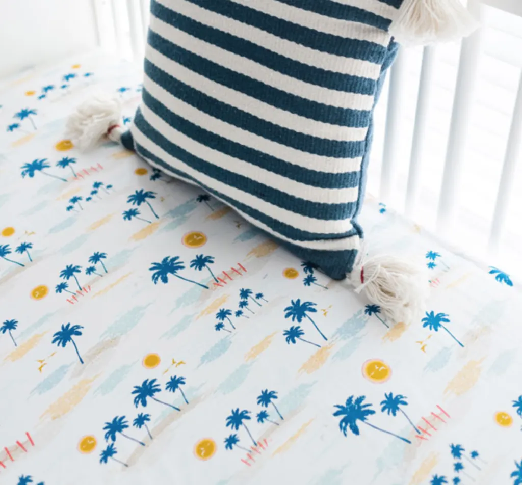 Beach best sale crib bedding