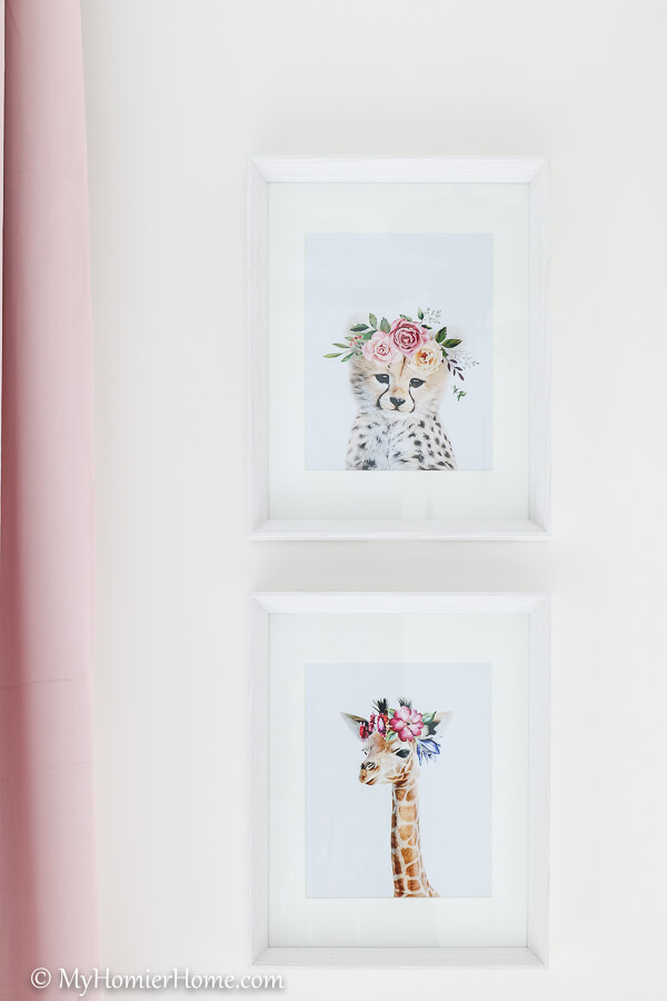 jungle, safari, nursery, blush, green, girl, modern, rustic, traditional, giraffe, elephant, monkey, cheetah