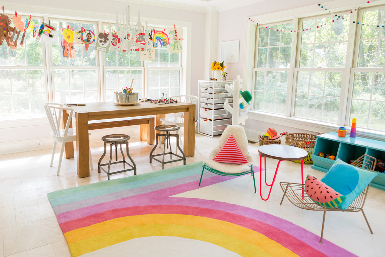Playroom with Dining Room Table