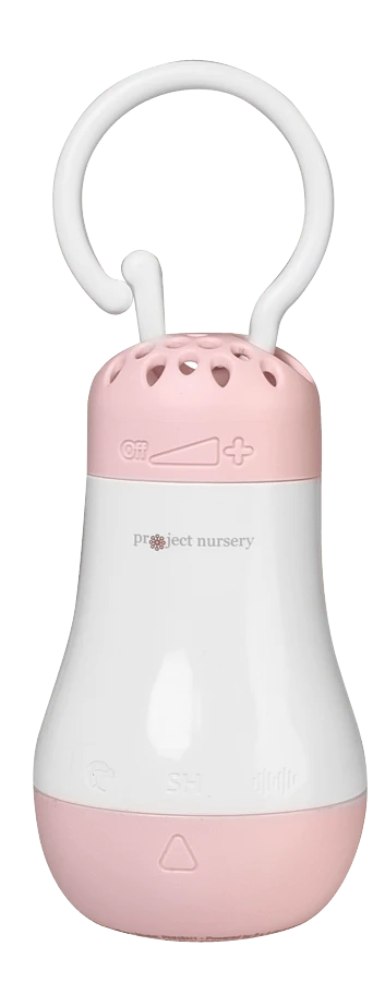 Project Nursery Hush Baby Sound Soother - Pink with Clip