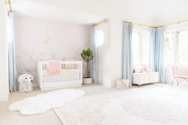 Pink and Blue Nursery by Little Crown Interiors