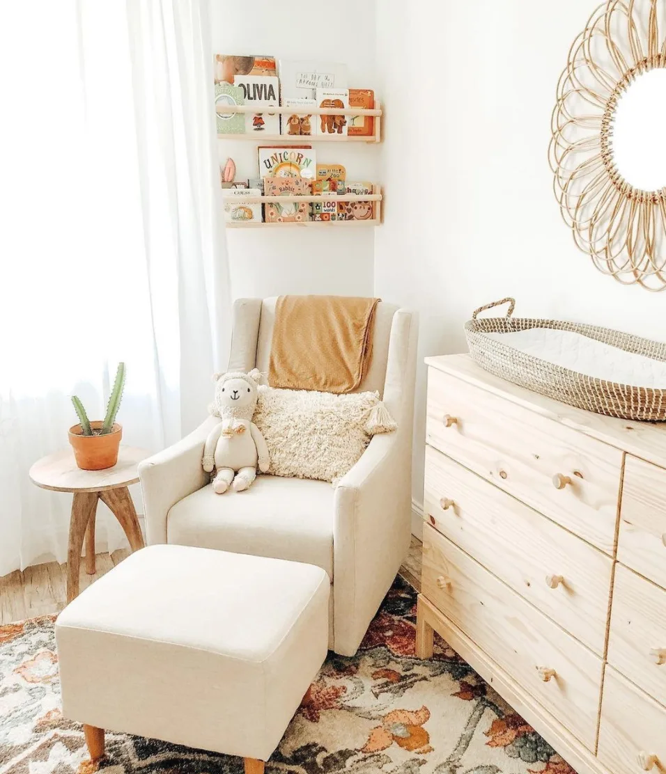 Neutral Nursery Trend - Toco Glider in Nursery by @stay_magical22