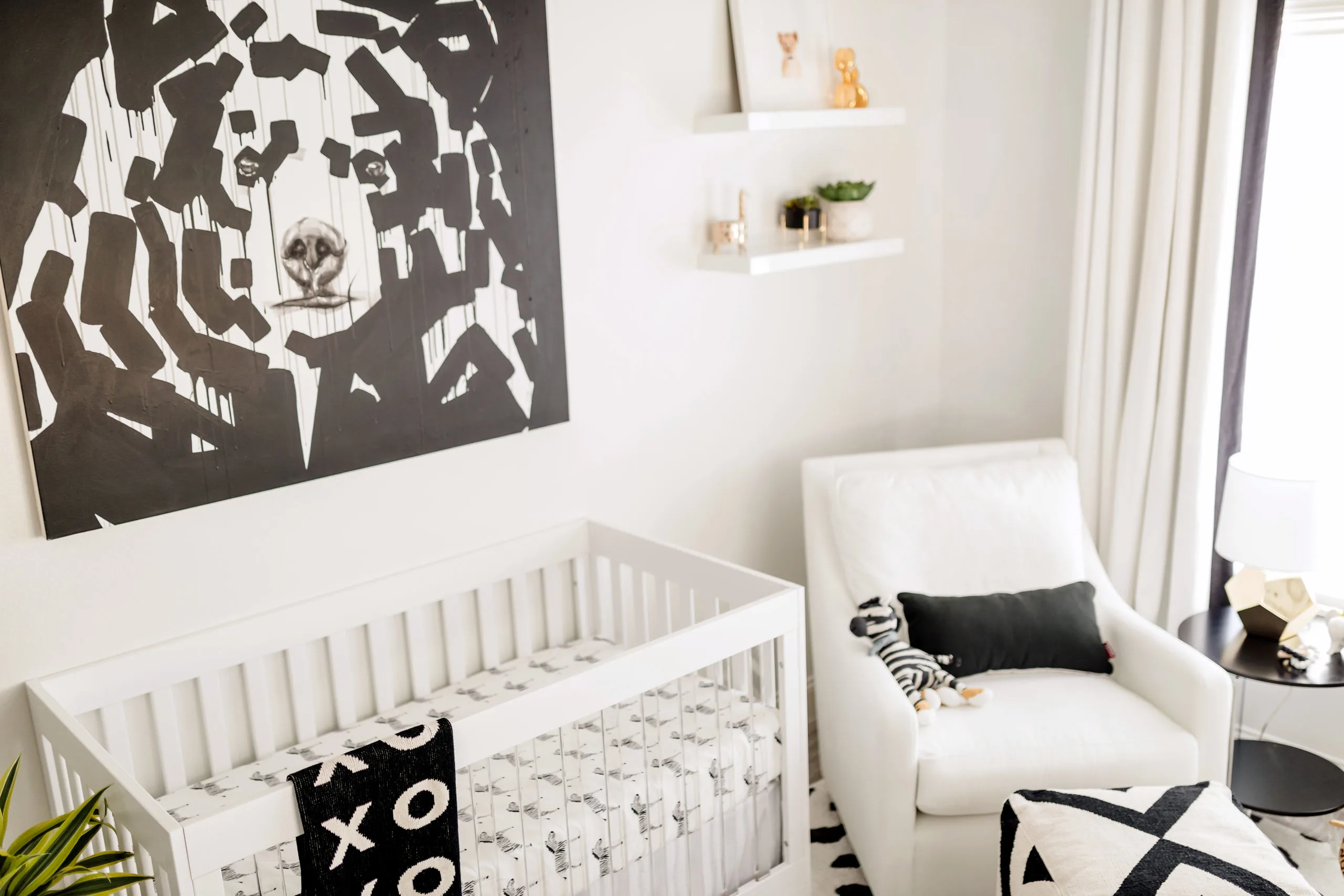 Black and White Nursery Design