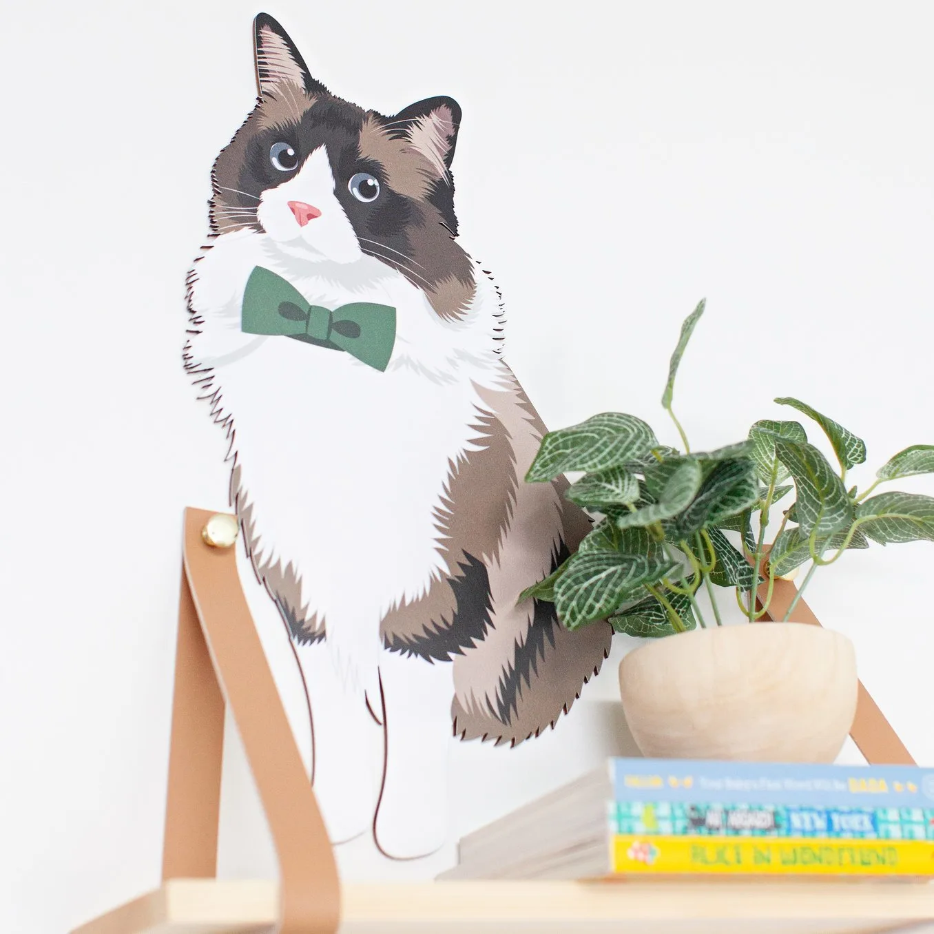 Custom Cat Portrait Wooden Wall Art