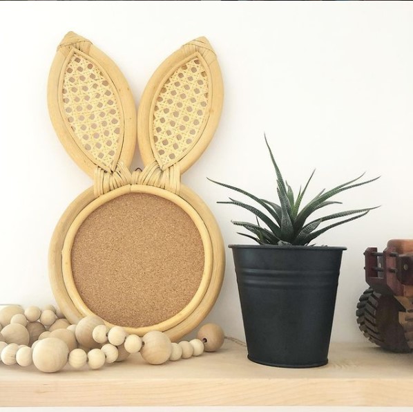 Bunny board with small plant