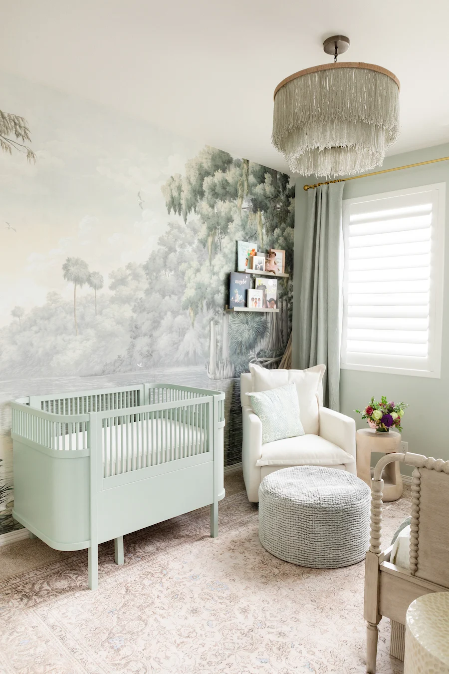 Nature Wallpaper Mural in Southern Inspired Nursery