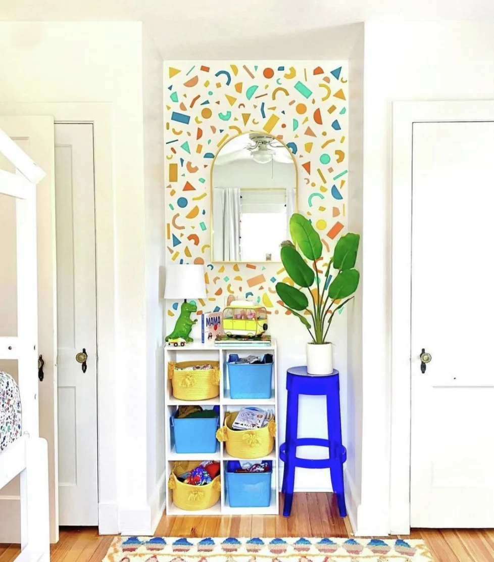 Nook by @kellybachdesign featuring Terrazzo Wall Decals