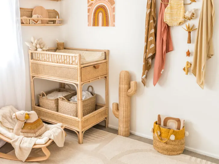 90 Darling Baby Nursery Ideas (Photos)  Wood crib, Beige nursery, Baby  nursery