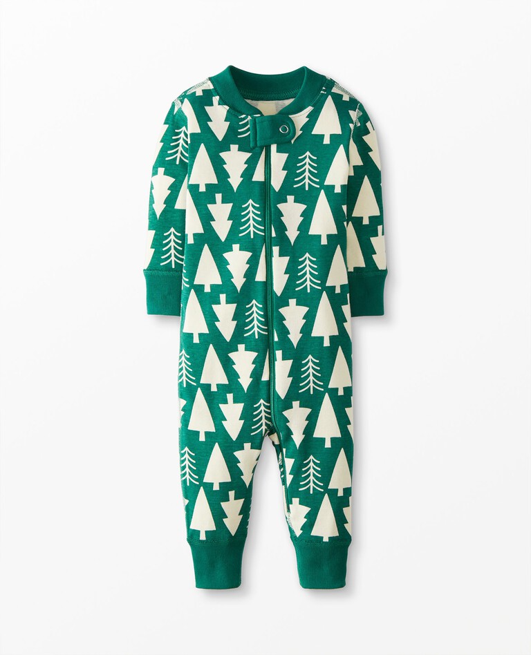 Green and White Pine Tree Pajamas