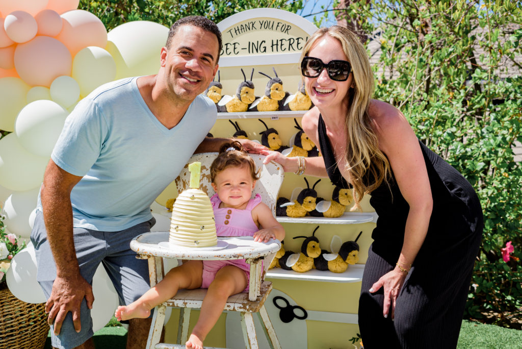 Bee Hive First Bee Day Smash Cake