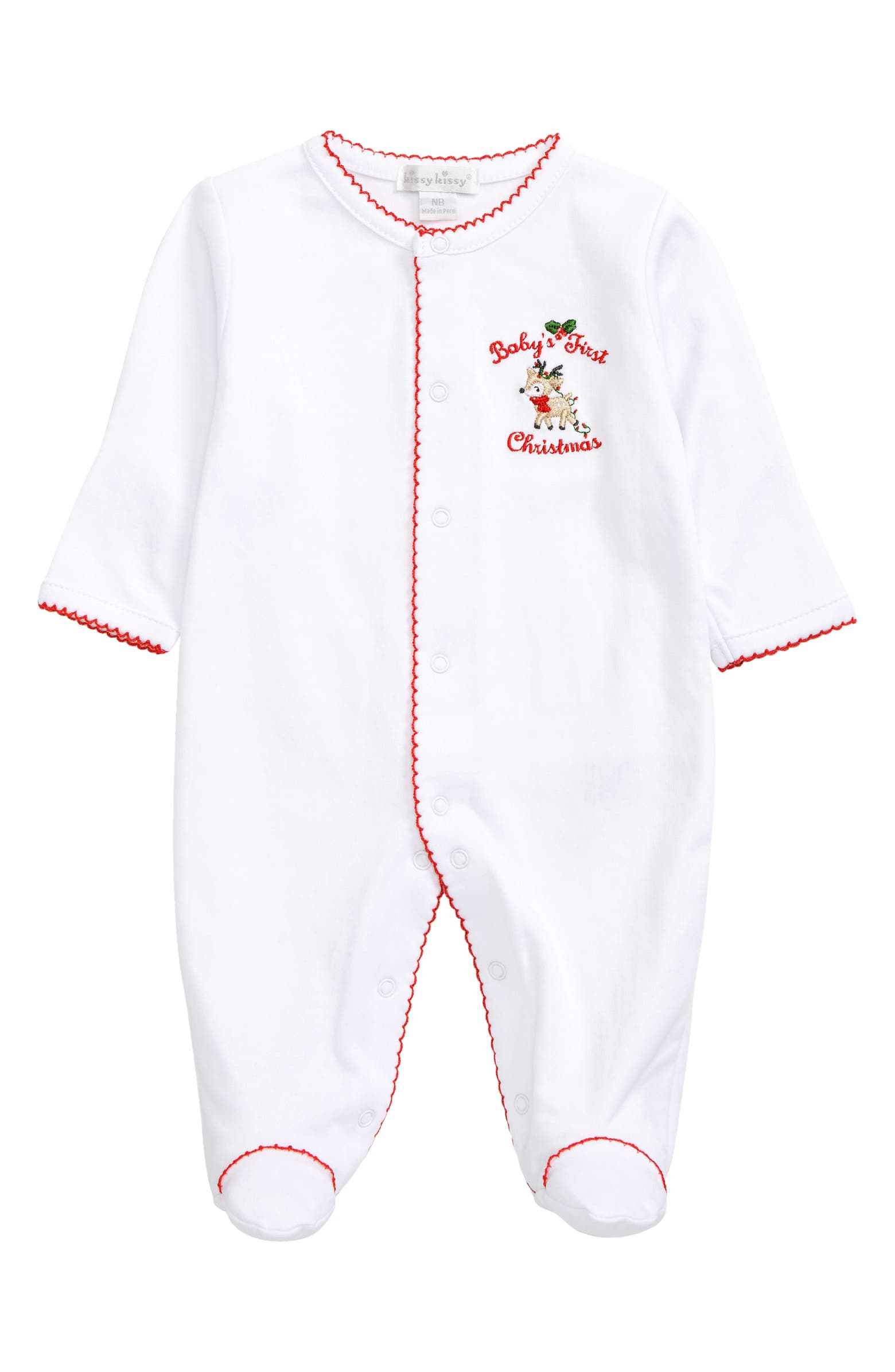 Baby's First Christmas Footed Pajamas
