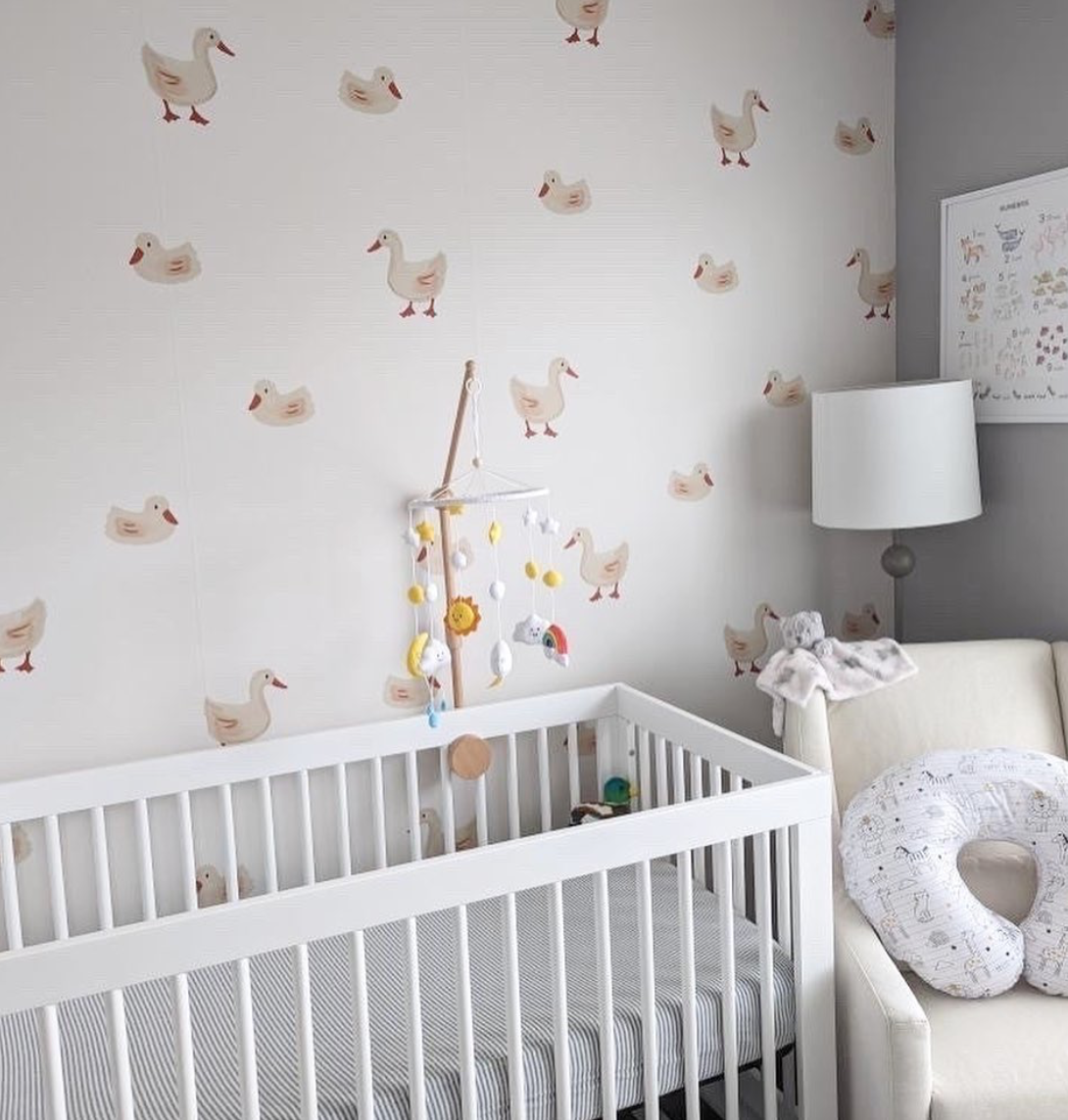 Duck Wallpaper in Nursery