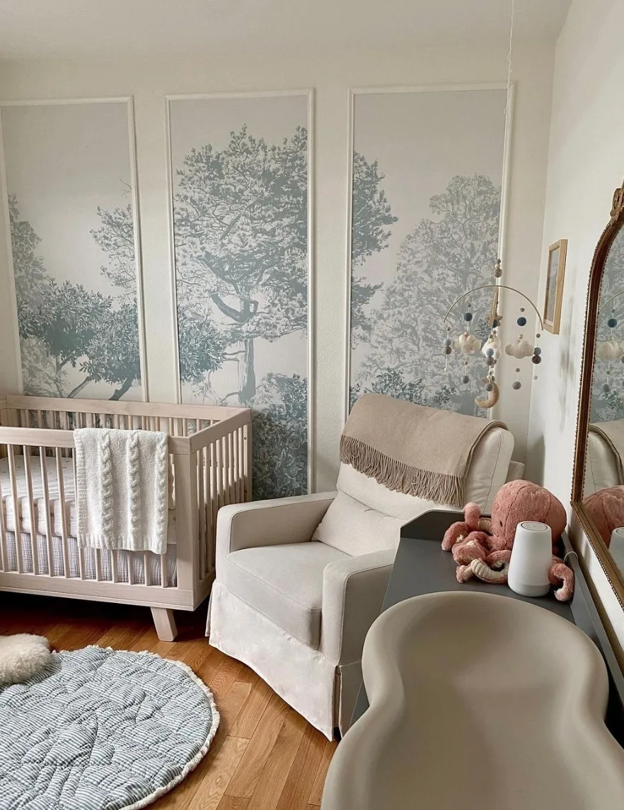 2023 Nursery Trends: Framed Wallpaper