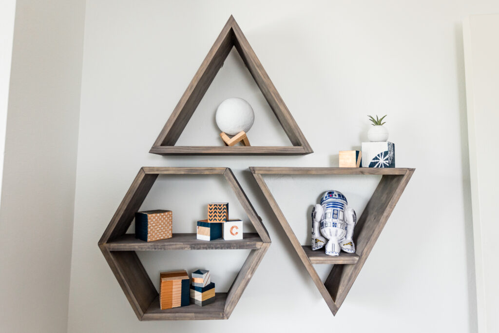 Modern Geometric Nursery with Subtle Star Wars Accents