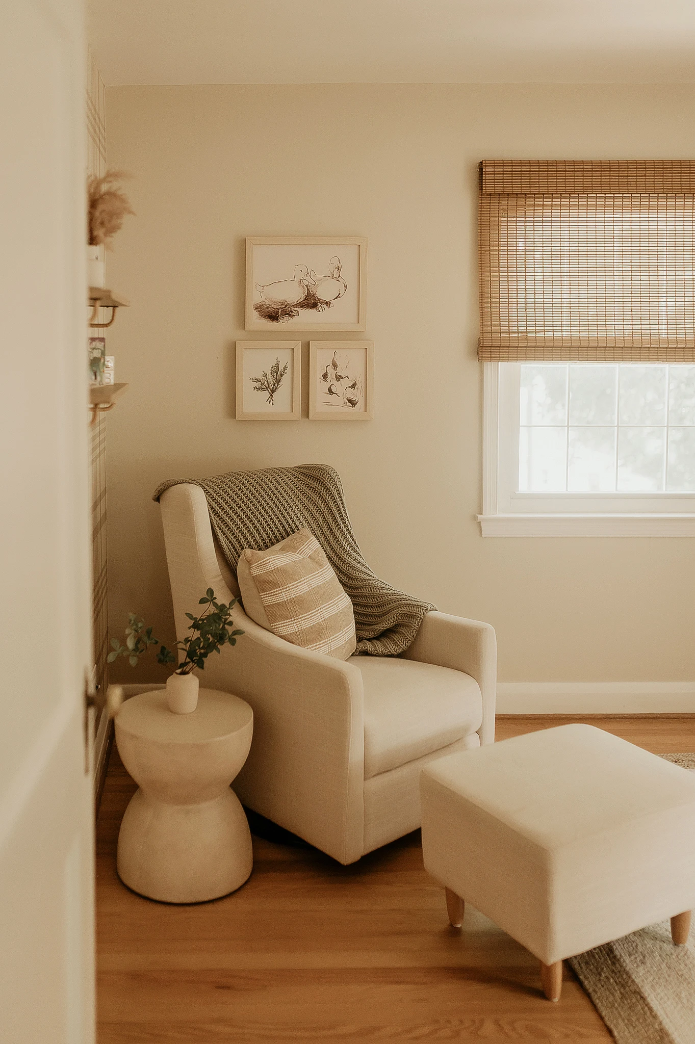 Glider Nook in Gender Neutral Nursery