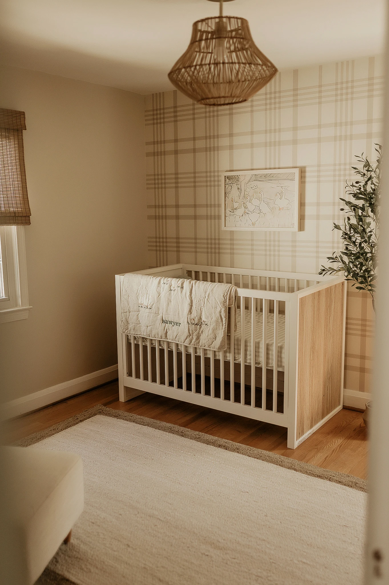 Gender Neutral Plaid Nursery 