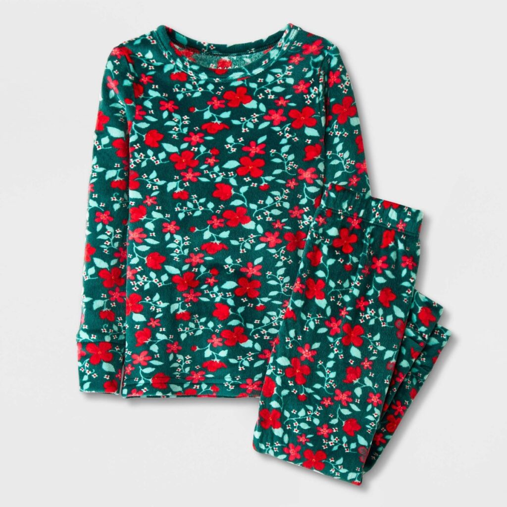 Christmas Flower Pajamas