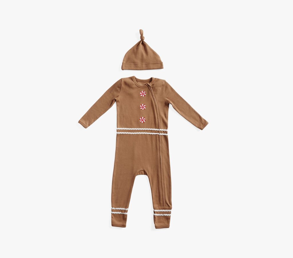 Gingerbread Pajamas with Hat