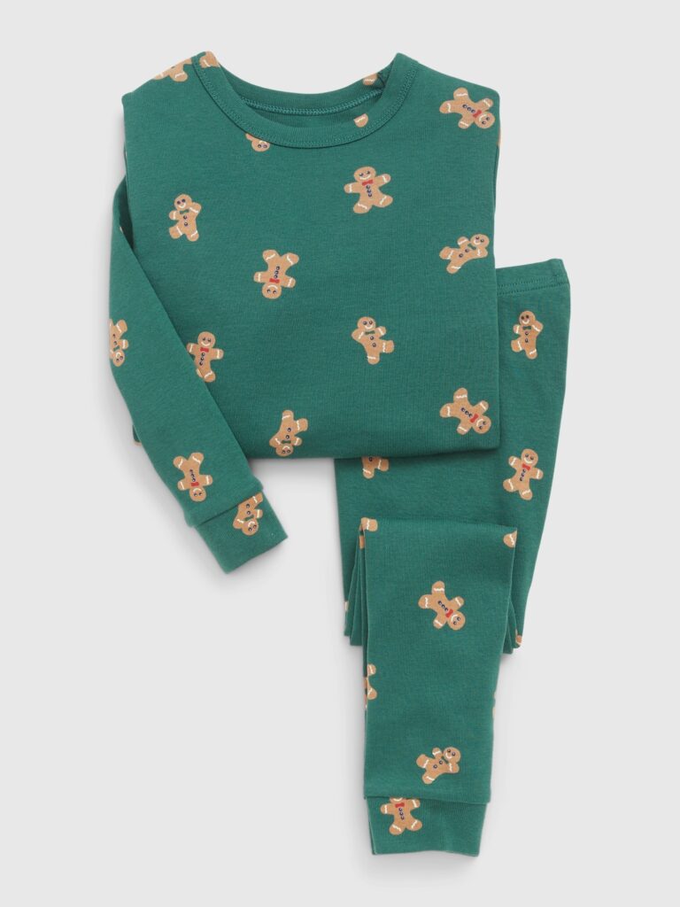 Green Gingerbread Pajamas