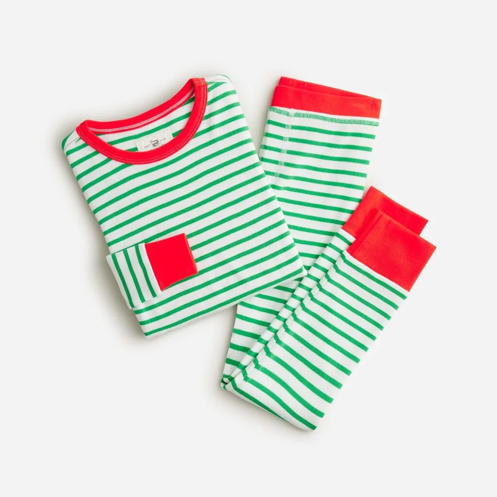 Green Striped Pajamas