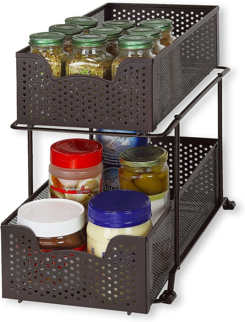 Two Tier Sliding Pantry Basket