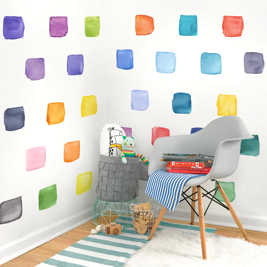 Rainbow Square Decals