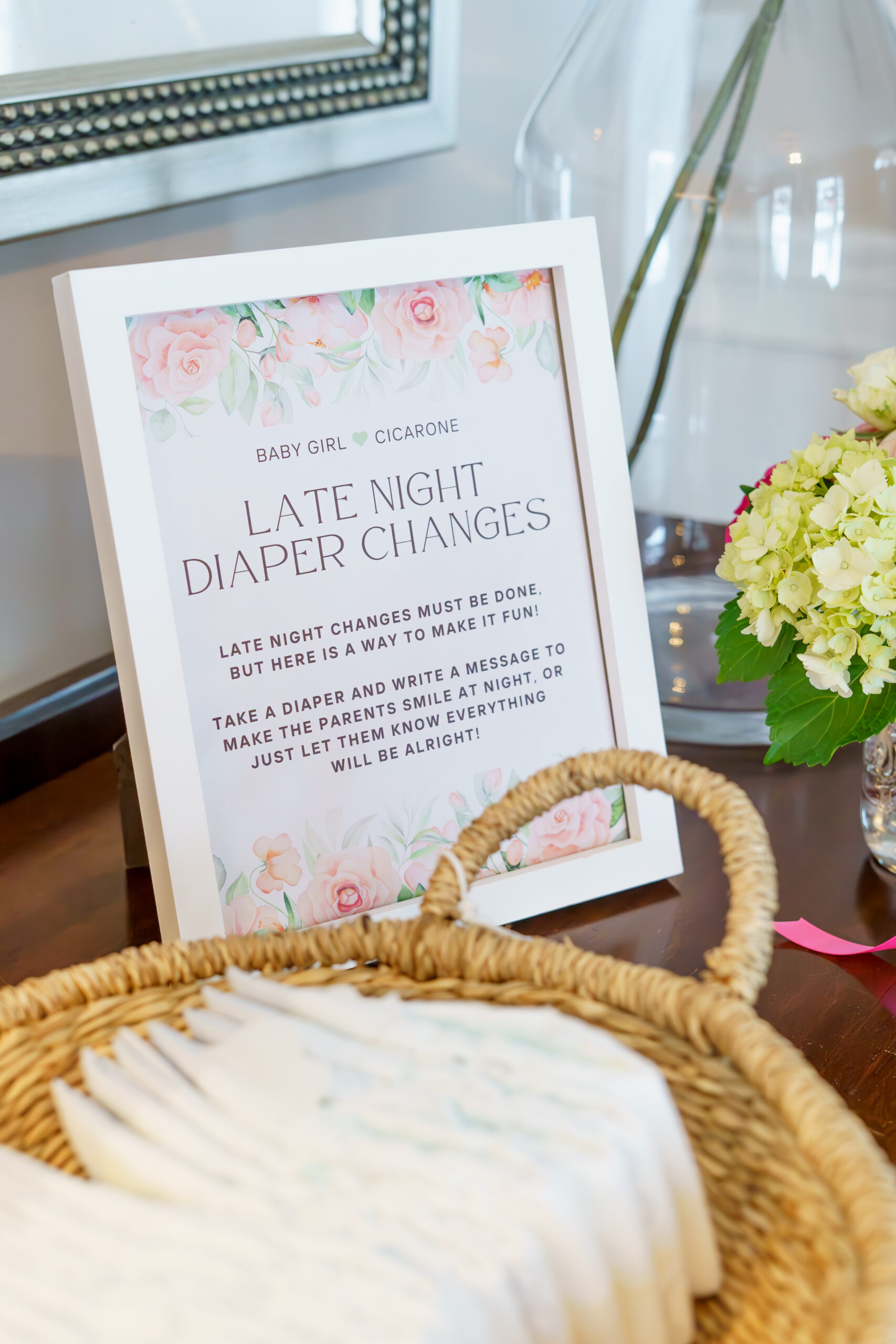 Baby Shower Activity - Leave Diaper Notes for Parents to Read Later