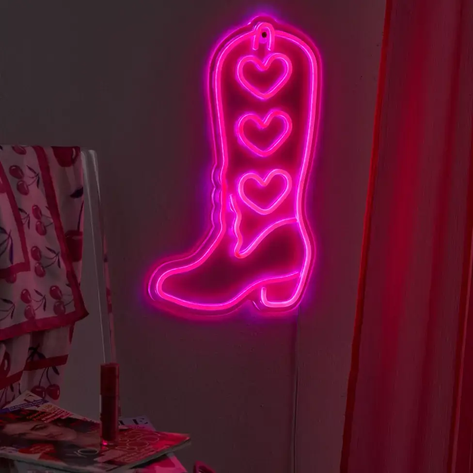 Cowgirl Boot Neon Sign