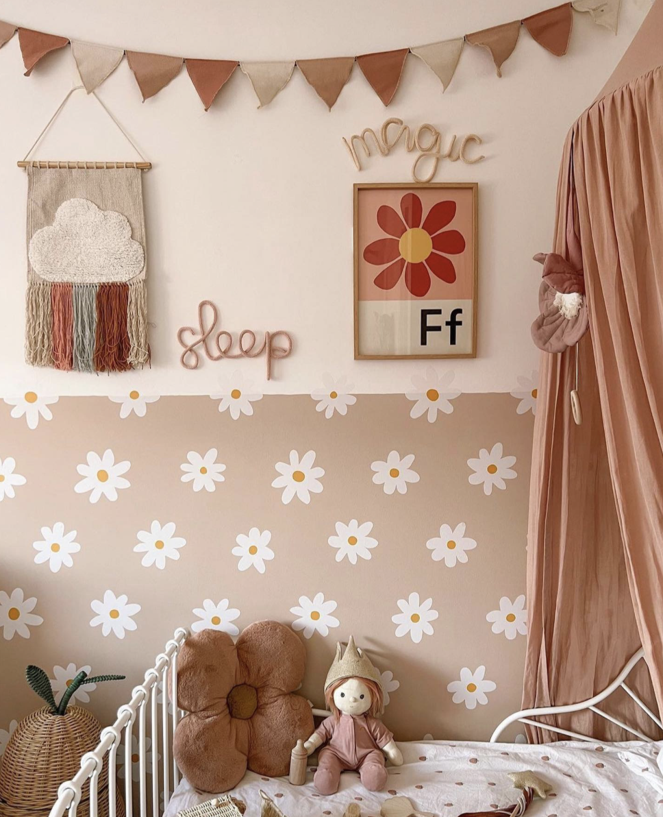 Unique Placement of Wall Decals in Toddler Room