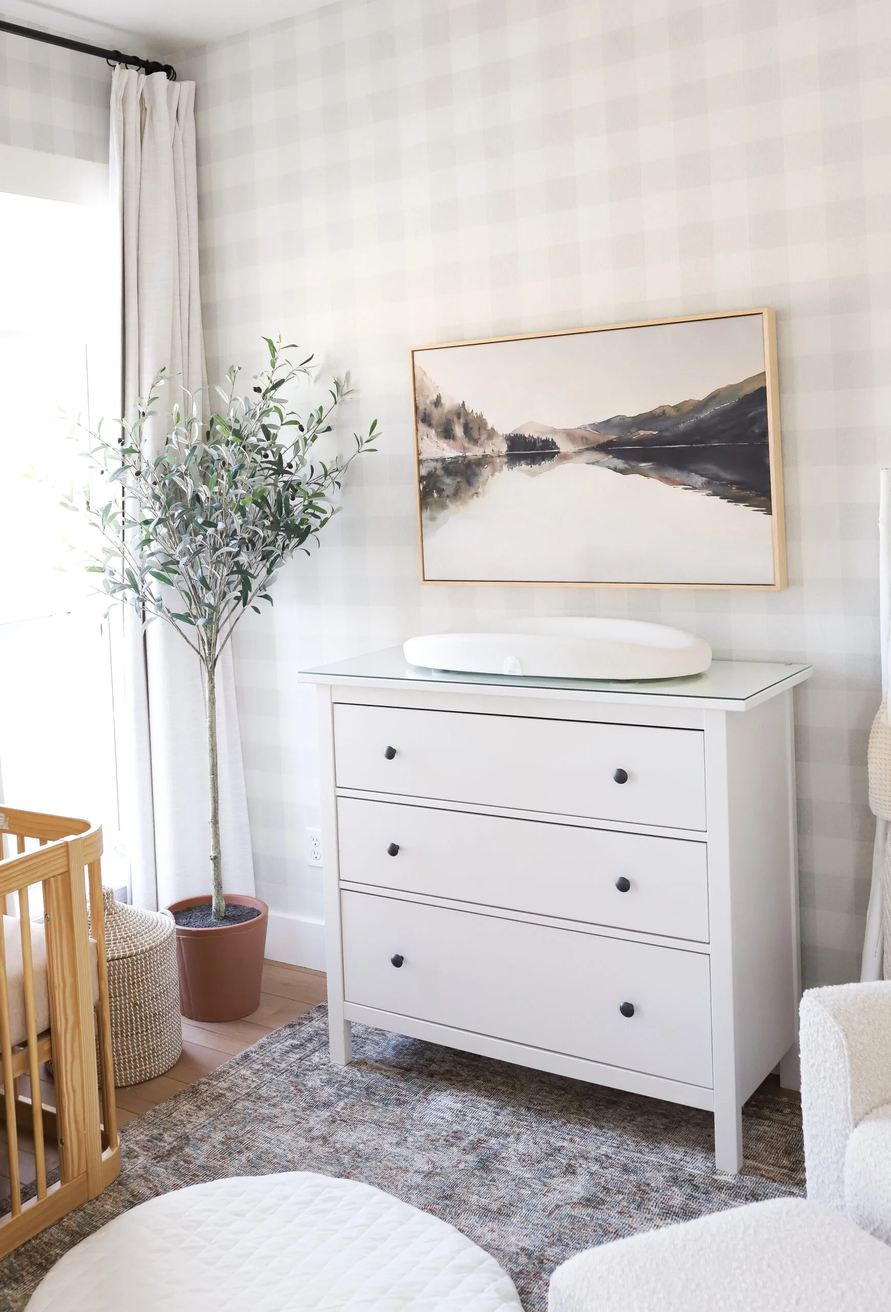 Gray Plaid Nursery