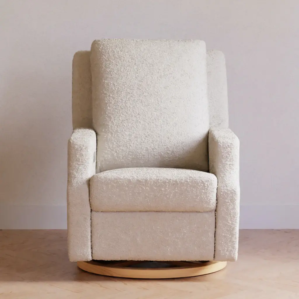 Crewe Electronic Recliner + Swivel Glider in Ivory Boucle