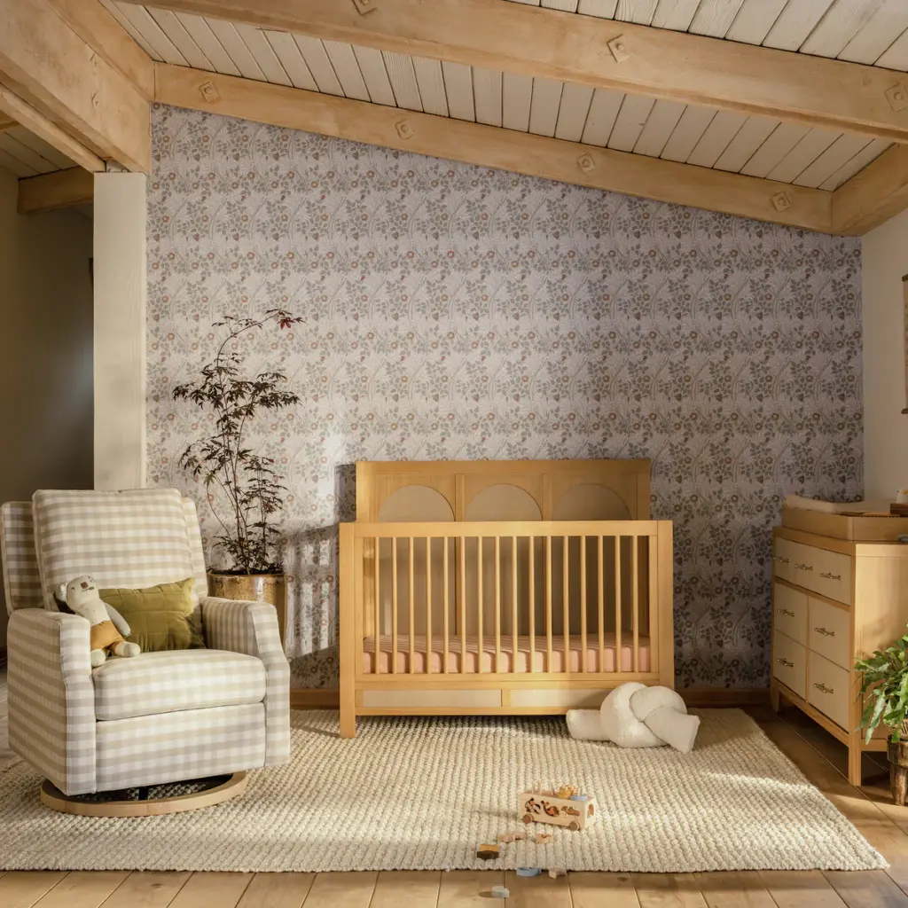 Eloise Crib and Dresser in Honey