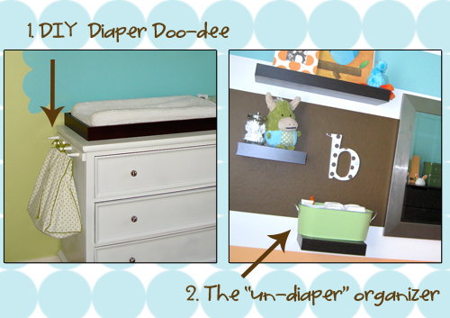 wall mounted diaper storage