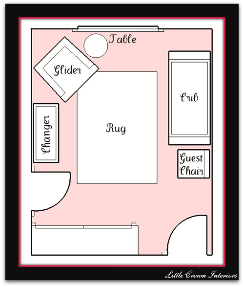 nursery interior design floor plan